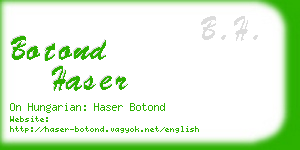 botond haser business card